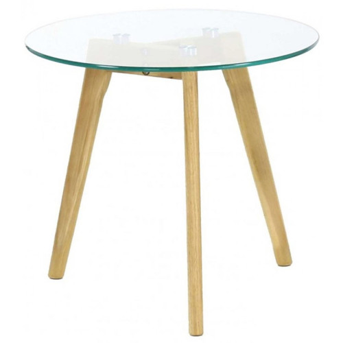 Table Basse Plateau en Verre d50cm MACA 3S. x Home  - Table basse verre design