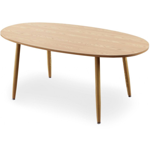 Table Scandinave Ovale Beige NOELLE - 3S. x Home - Table a manger design