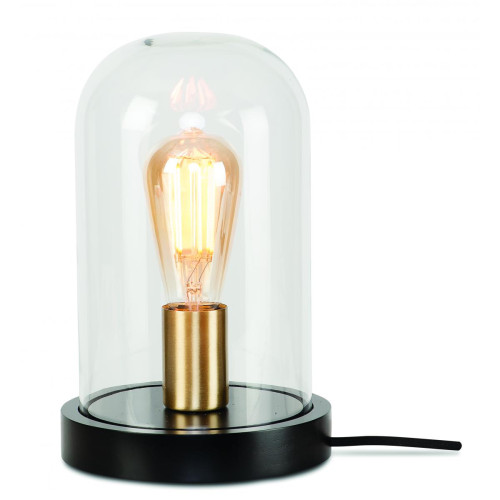 Lampe de Table en Verre et Bois frêne SEATTLE - It s About Romi - Lampe a poser design