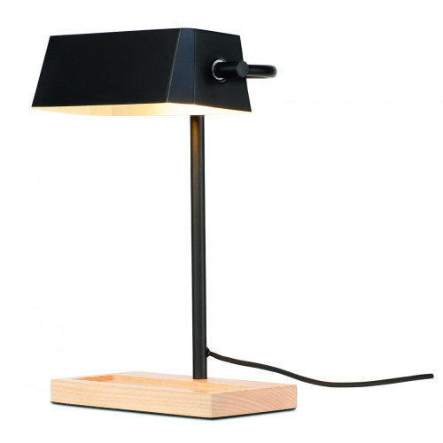 Lampe de Table Métal et Bois Noir CAMBRIDGE - It s About Romi - Lampe a poser design