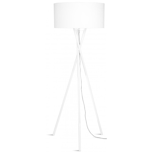 Lampadaire Trépied Métal Blanc HAMPTON - It s About Romi - Lampe blanche design
