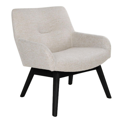 Fauteuil en tissu Beige FOLK House Nordic  - Pouf et fauteuil design