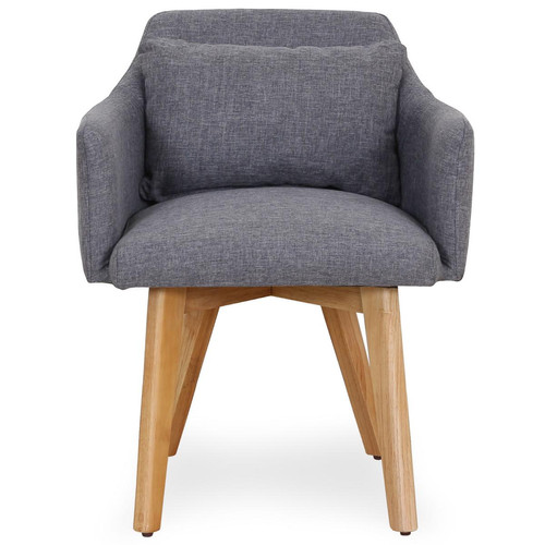 Fauteuil scandinave Tissu Gris clair CHICKY 3S. x Home  - Fauteuil