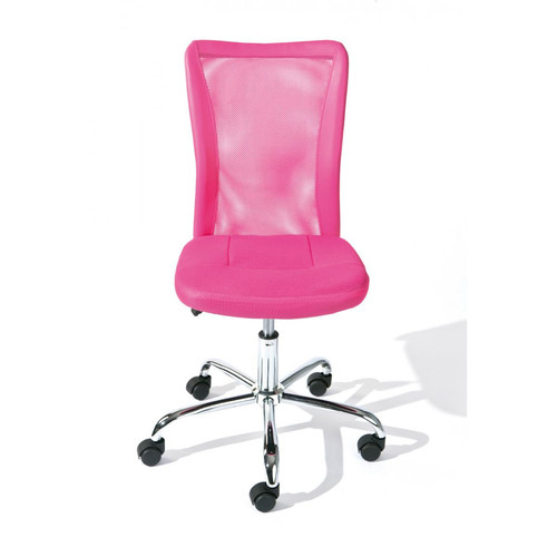 Chaise de bureau enfant à roulettes Rose TELUDO 3S. x Home  - Mobilier de bureau