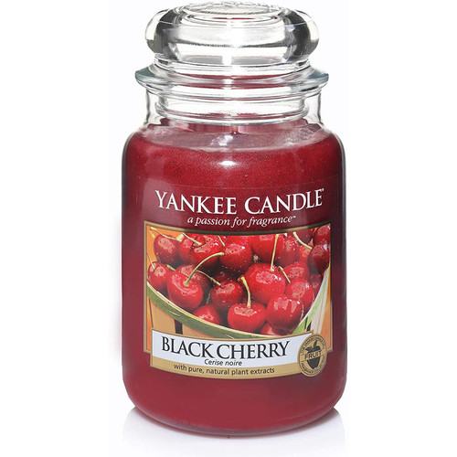 Bougie Grand Modèle Black Cherry/ Cerise Noire - Yankee Candle Bougie - Yankee candle bougie deco