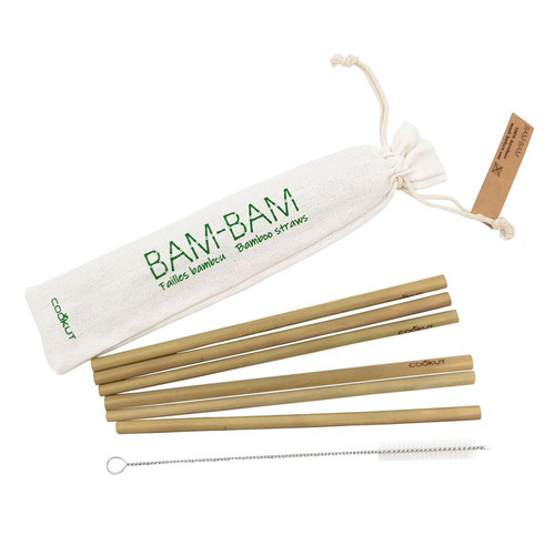 Sachets de 6 Pailles en Bambou BAMBI Cookut  - Cookut cuisine et accessoires