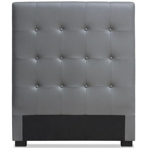 Tête de lit 90 gris en simili Yaren 3S. x Home  - Tete de lit simili cuir