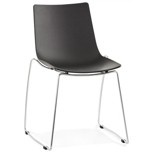 Chaise noire design TIKAL 3S. x Home  - Chaise resine design