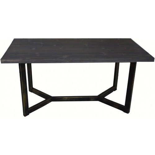 Table basse rectangulaire en métal et bois PALINA 3S. x Home  - Deco style industriel