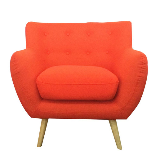 Fauteuil scandinave ALGANO Orange 3S. x Home  - Fauteuil orange design