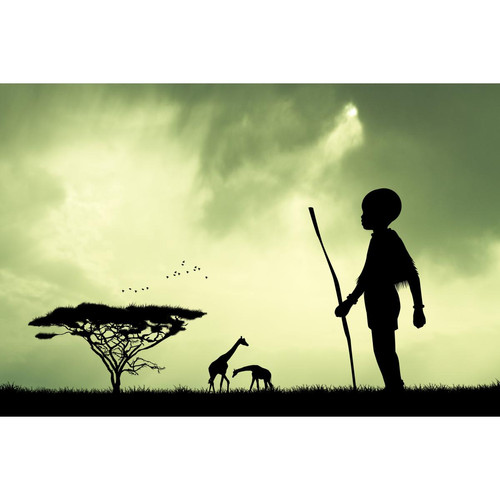 Tableau Enfance African Child 80x55 DeclikDeco  - Tableau enfant