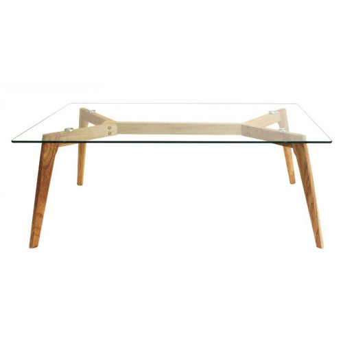 Table Basse Rectangulaire En Verre FIORD 3S. x Home  - Table basse bois design