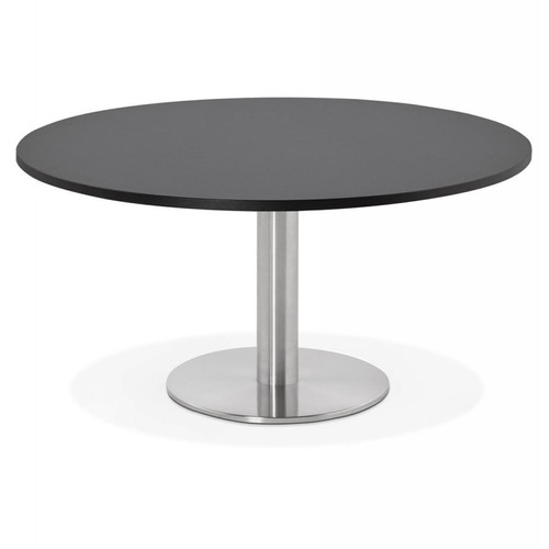 Table Basse Ronde Noire PRAVIA 3S. x Home  - Table basse noir design