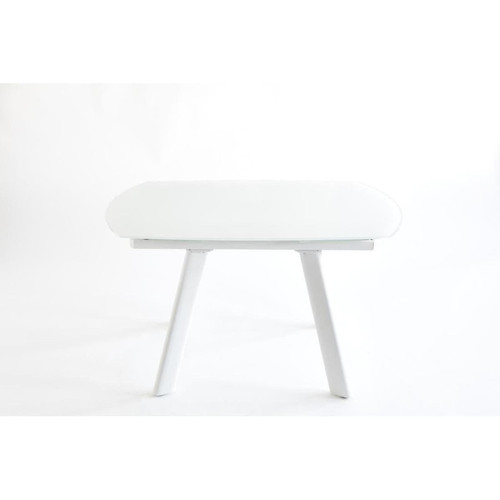 Table de repas en Métal Blanc 75 X 90 X 130 cm SPID 3S. x Home  - Table scandinave