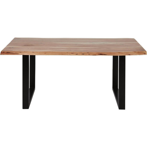 Table de repas CLOSE 180x90x76 en Bois Pied métal Noir - 3S. x Home - Table a manger rectangulaire