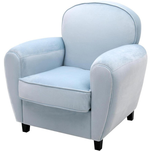 Fauteuil club design tissu JUMBO Bleu  3S. x Home  - Pouf et fauteuil design