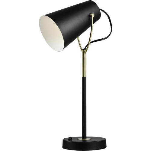 Lampe à poser style projecteurs en métal RISPA Noir  3S. x Home  - Lampe a poser noire