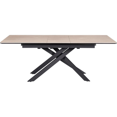 Table de repas extensible plateau céramique Palerma Marron  3S. x Home  - Table design