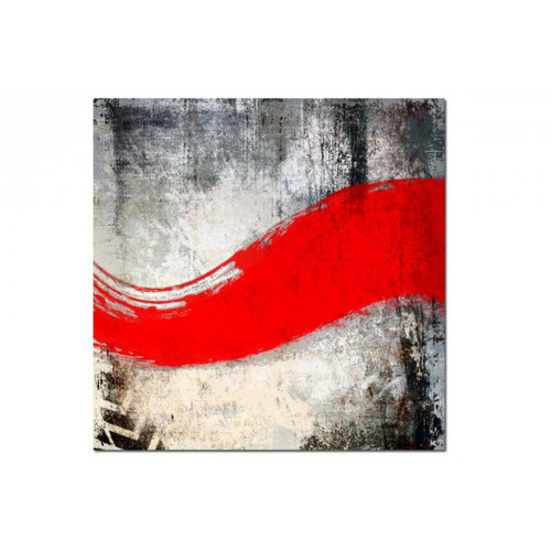 Tableau Abstrait Ton Rouge Maescha 50X50 cm DeclikDeco  - Tableau design rouge