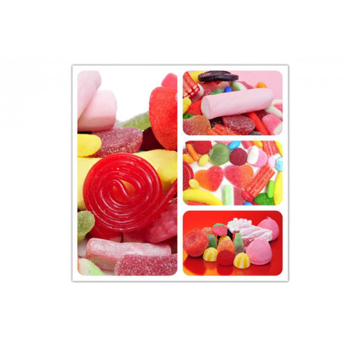 Tableau Gourmand Bonbons Acidulés et Colorés 50X50 cm DeclikDeco  - Tableaux design