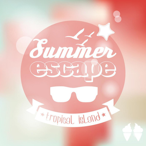 Tableau Summer Escape 50X50 DeclikDeco  - Tableau design rouge