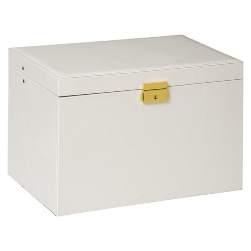 Boîte à  Bijoux Blanc Grand Modèle 3S. x Home  - Panier de rangement blanc