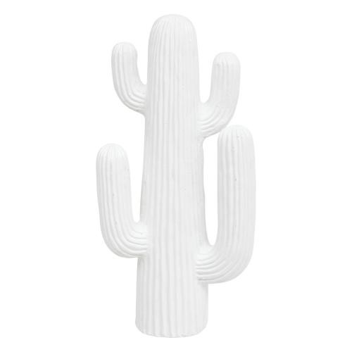 Cactus décorative en céramique "RODRIGO" blanc