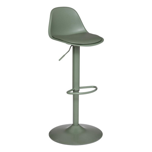 Chaise bar  ajustable "Aiko" vert kaki en polypropylène
