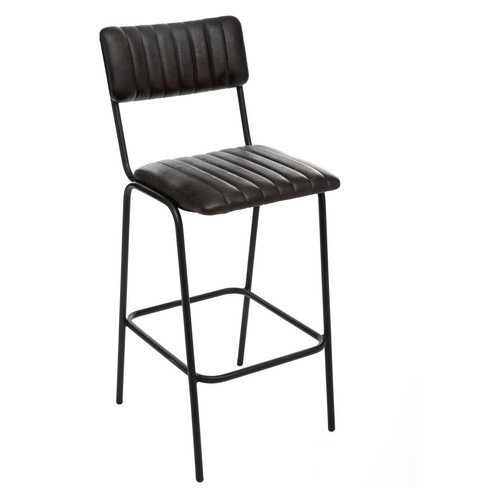 Chaise Bar Noir DARIO 3S. x Home  - Tabouret de bar noir design