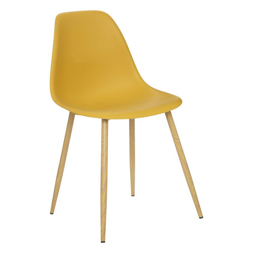 Chaise ocre TAHO  3S. x Home  - Chaise jaune design
