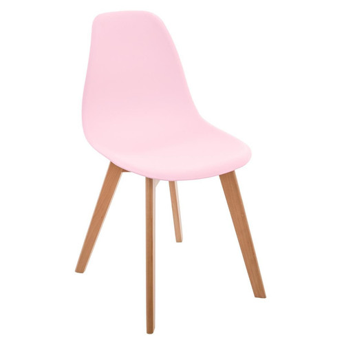 Chaise rose en polypropylène 3S. x Home  - Chaise rose design