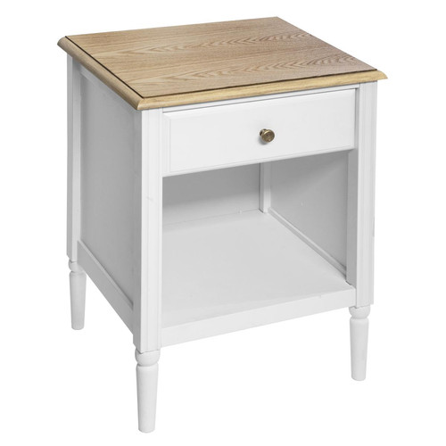 Table de Chevet Solen 1 Tiroir 3S. x Home  - Table de chevet blanc design