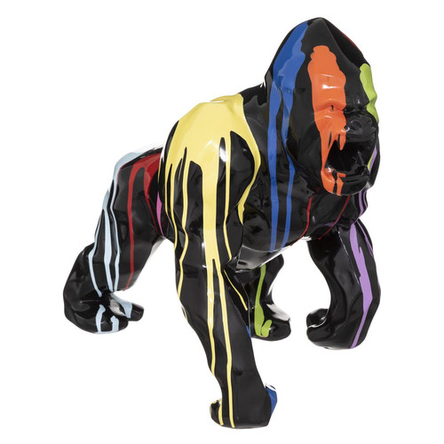 Gorille décoratif en résine noire et peint Trash 3S. x Home  - Statue design