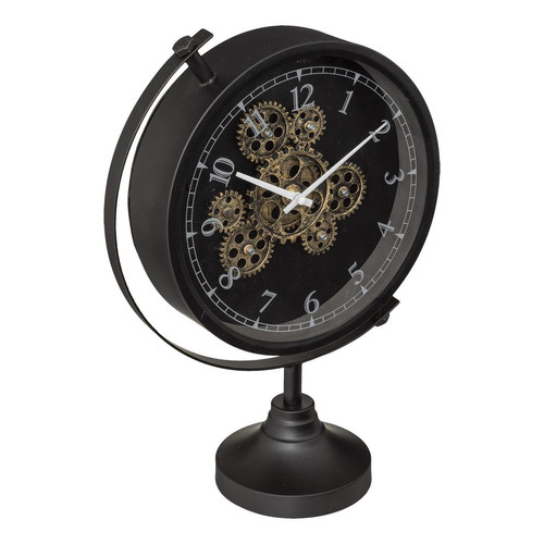 Horloge à poser H40cm noir  3S. x Home  - Horloge design noire