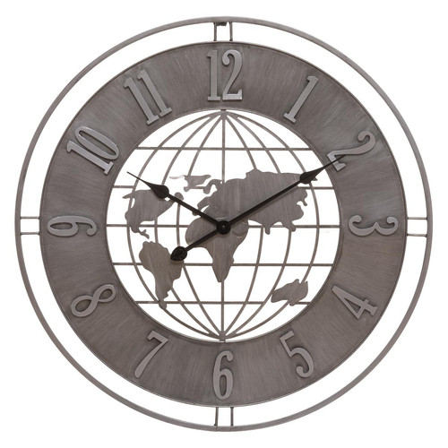 Horloge "Monde Isac" D68 cm en métal 3S. x Home  - Horloge design
