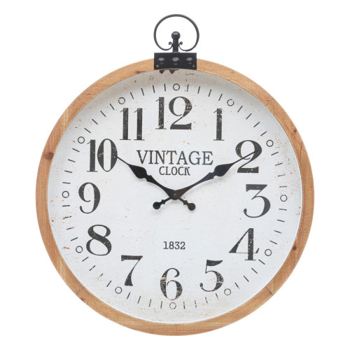 Horloge en bois et métal  3S. x Home  - Horloge design