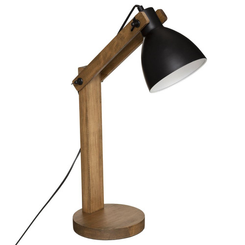 Lampe Arc CuNoir H 56 3S. x Home  - Lampe bois design