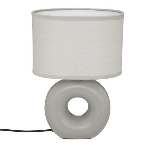 Lampe gris mat, céramique   "Baru"  3S. x Home  - Lampe a poser design