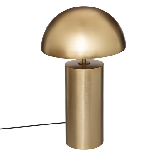 Lampe H50cm doré  en métal  "Champi"