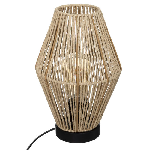 Lampe Corde Aissa Nature H 32 - 3S. x Home - Lampe a poser design