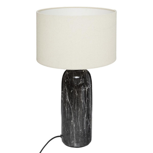 Lampe Cyld Noir et Blanc H 48 cm 3S. x Home  - Lampe a poser noire