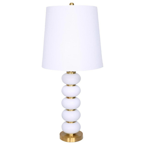 Lampe De Table DEBBIE Métal Blanc 3S. x Home  - Lampe a poser design
