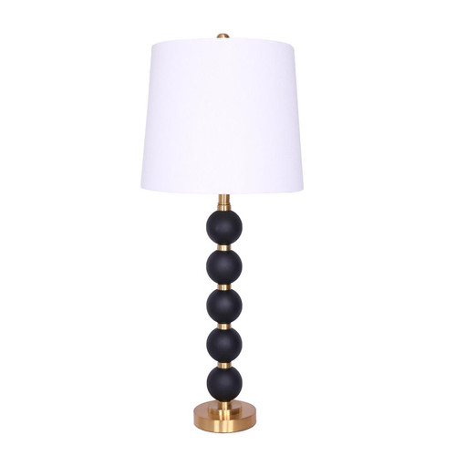 Lampe De Table MEDAVY Métal Noir Et Blanc - 3S. x Home - Lampe a poser design
