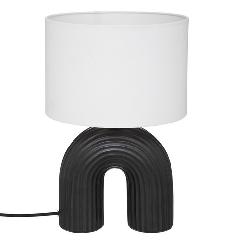 Lampe "Eidel" métal et céramique noir H405 cm 3S. x Home  - Lampe a poser noire
