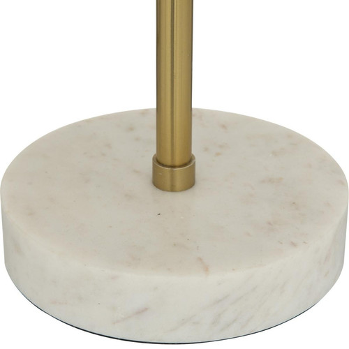 Lampe "Lilio" métal et marbre doré H46 cm