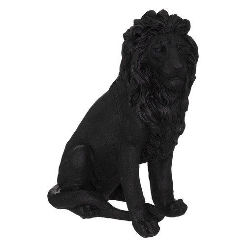Lion MGO 43 x 24 x 51.5 cm Noir 3S. x Home  - Statue noire