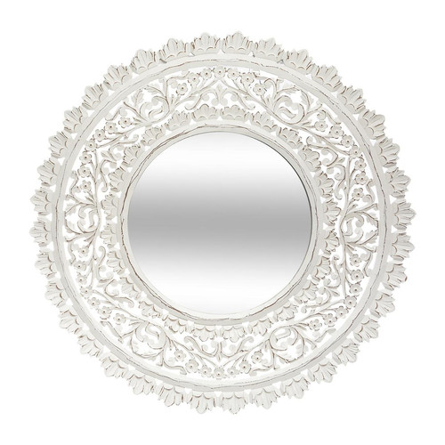 Miroir Blanc Ajouré Rituel