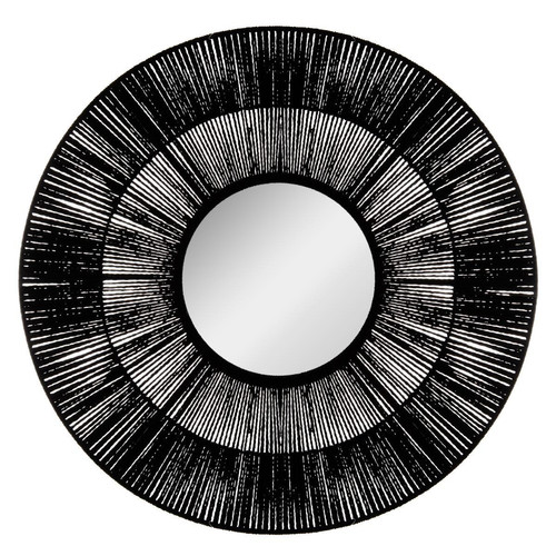 Miroir Corde Ethnique Diamètre 76 cm 3S. x Home  - Miroir rond ovale design
