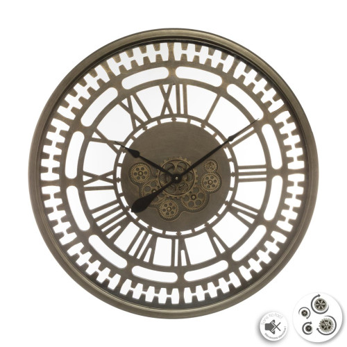 Pendule Mécanisme Métal Dimension 80 Cm 3S. x Home  - Horloge design