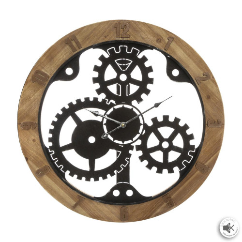 Pendule Silence Mécanisme 3S. x Home  - Horloge design noire
